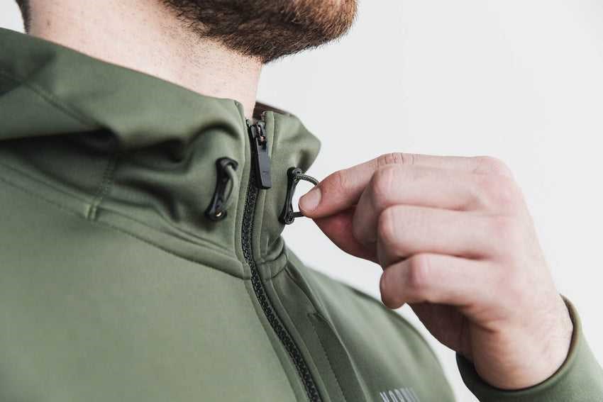 Nobull Softshell Jacket Outerwear Army Green | 8260-INADT