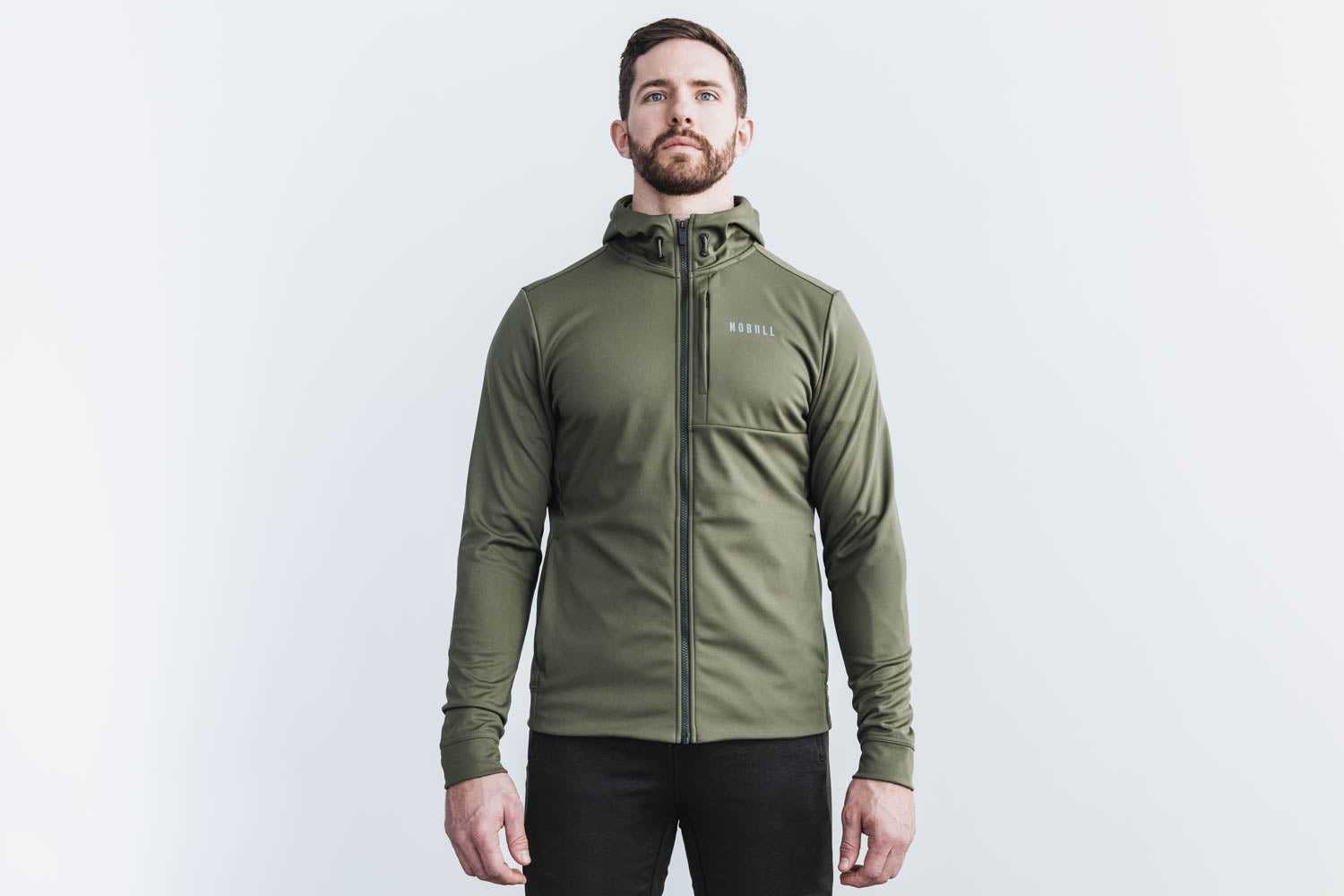 Nobull Softshell Jacket Outerwear Army Green | 8260-INADT