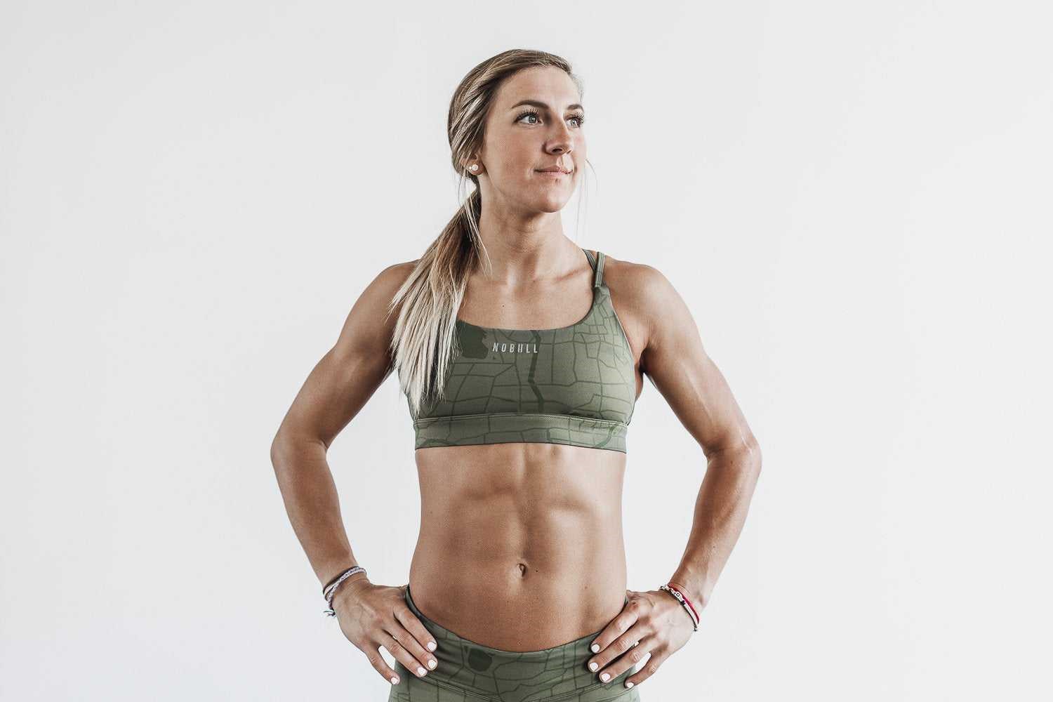 Nobull Sports Bra Sports Bras Army Green Madison | 0615-XLUBQ