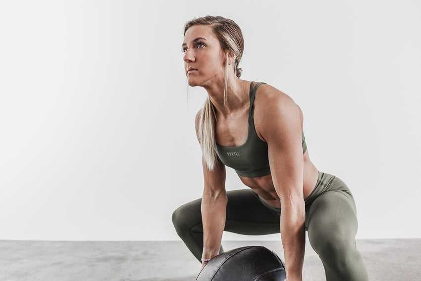 Nobull Sports Bra Sports Bras Army Green | 3974-KDXOG