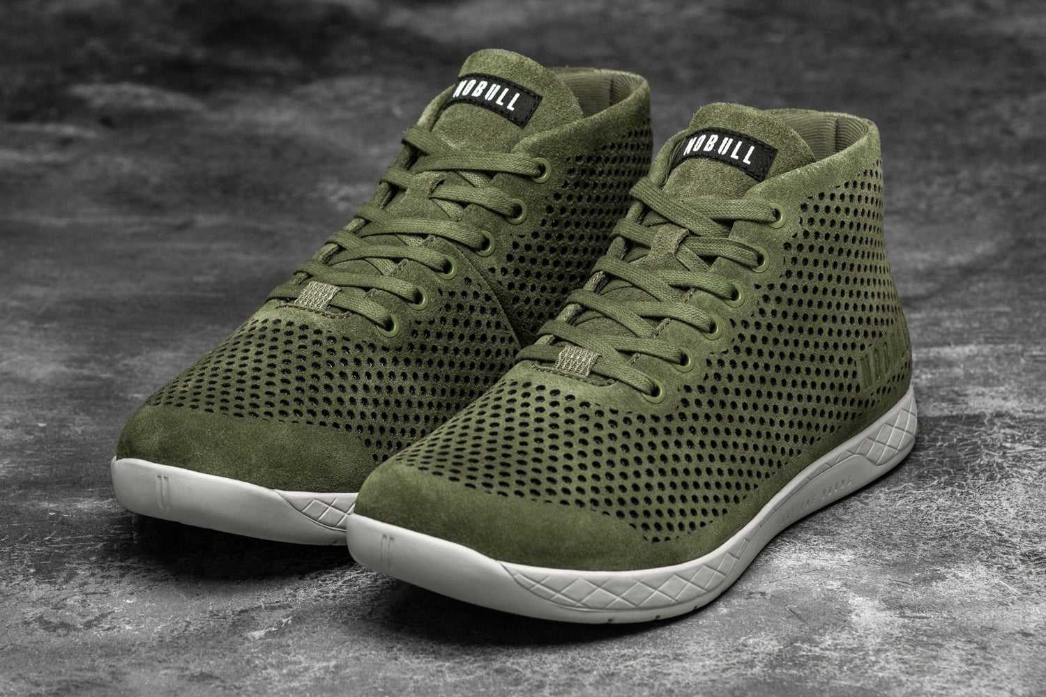 Nobull Suede Mid Trainer Suede Moss | 1487-GRADI