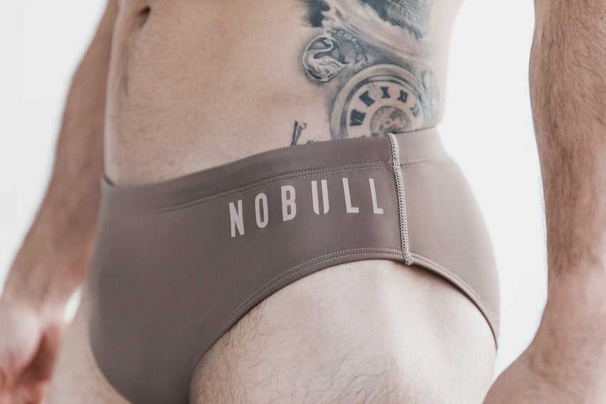 Nobull Swim Brief Swim Dark Fallen Rock | 4062-ZFJAX