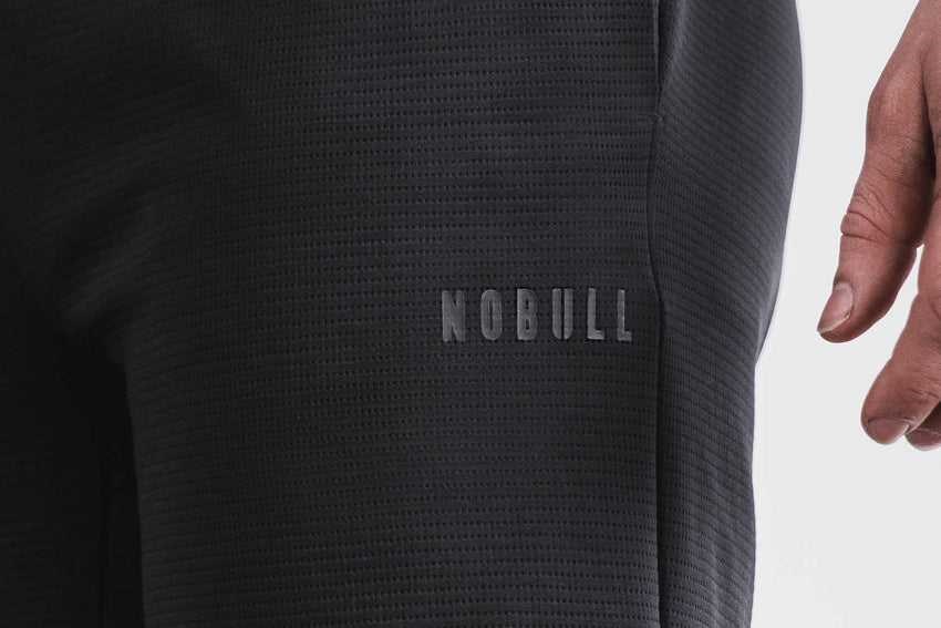 Nobull Textured Knit Short 7 inches Bottoms Black | 3879-RGKIZ