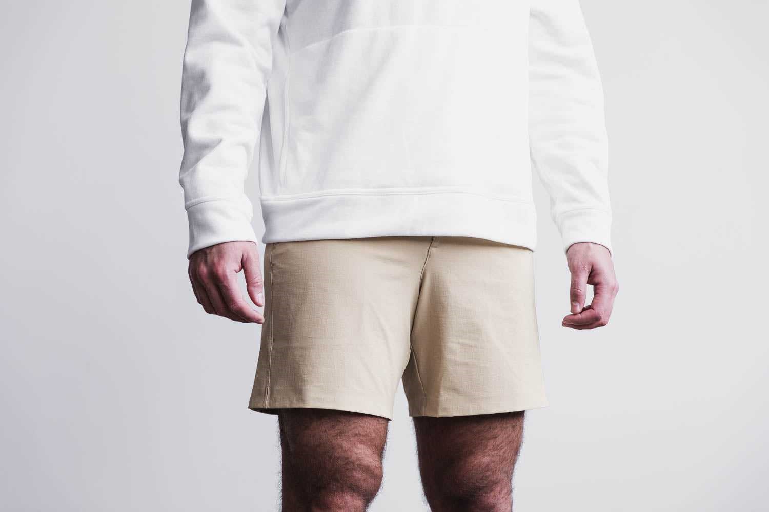 Nobull Tour Short 7 inches Bottoms Beige | 5294-NBTSH