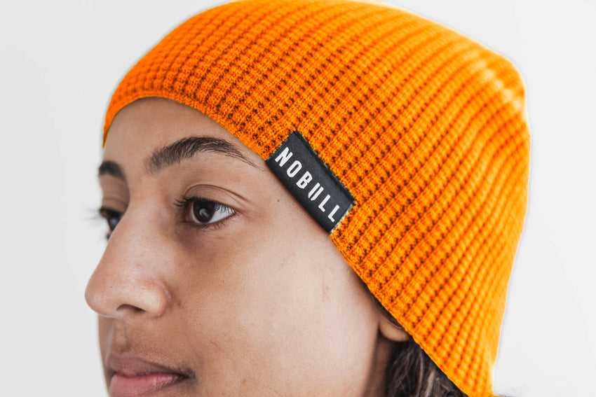 Nobull Waffle Beanie (Neon) Hats & Hair Accessories Waffle Beanie | 3618-ROTAF