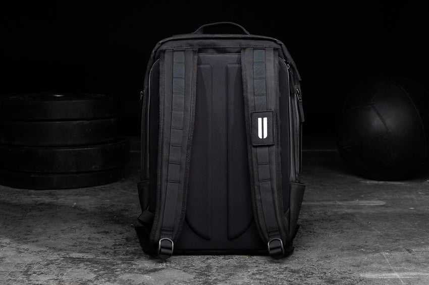 Nobull Waxed Canvas Backpack Bags Black | 6082-JPTEN