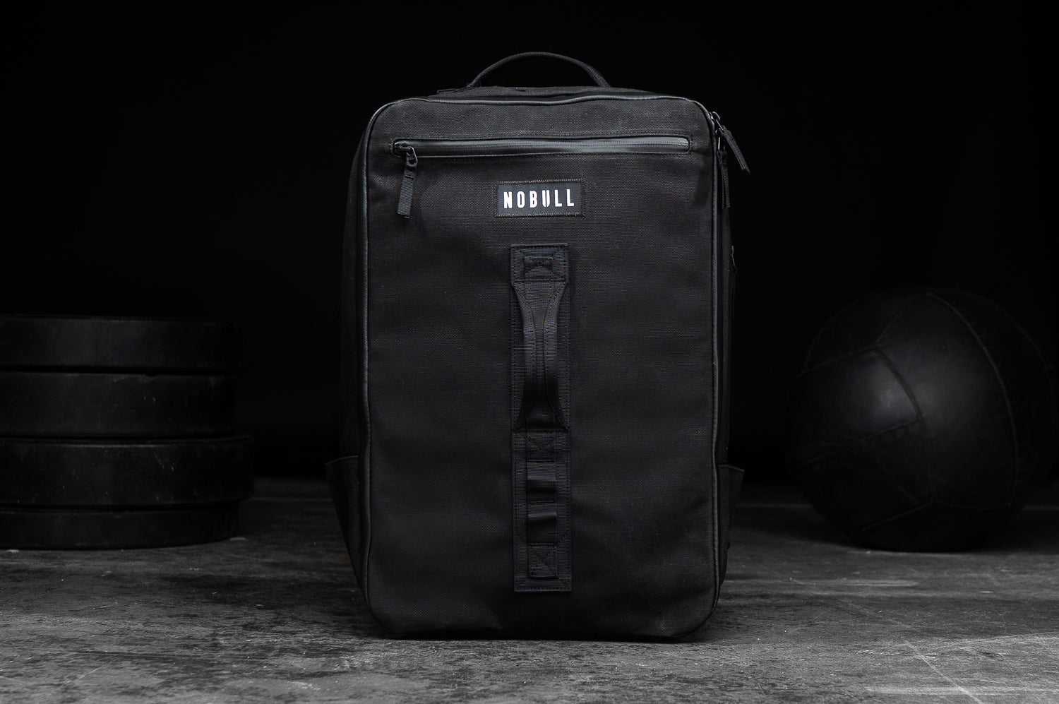 Nobull Waxed Canvas Backpack Bags Black | 6082-JPTEN