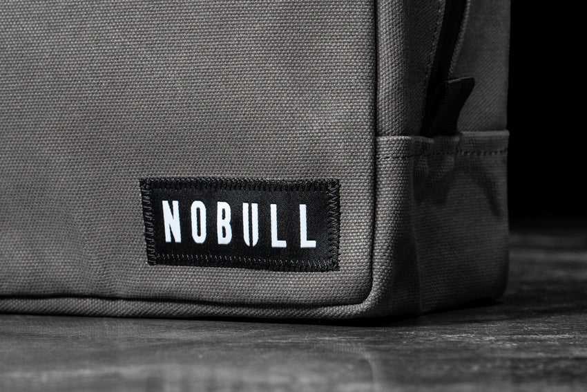 Nobull Waxed Canvas Kit Bag Bags Grey | 4695-QAKMC