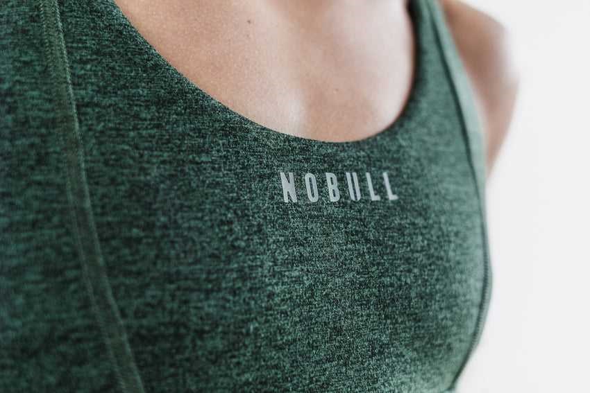 Nobull Wide Band Sports Bra (Matte) Sports Bras Hunter Heather Matte | 8609-YEJOZ