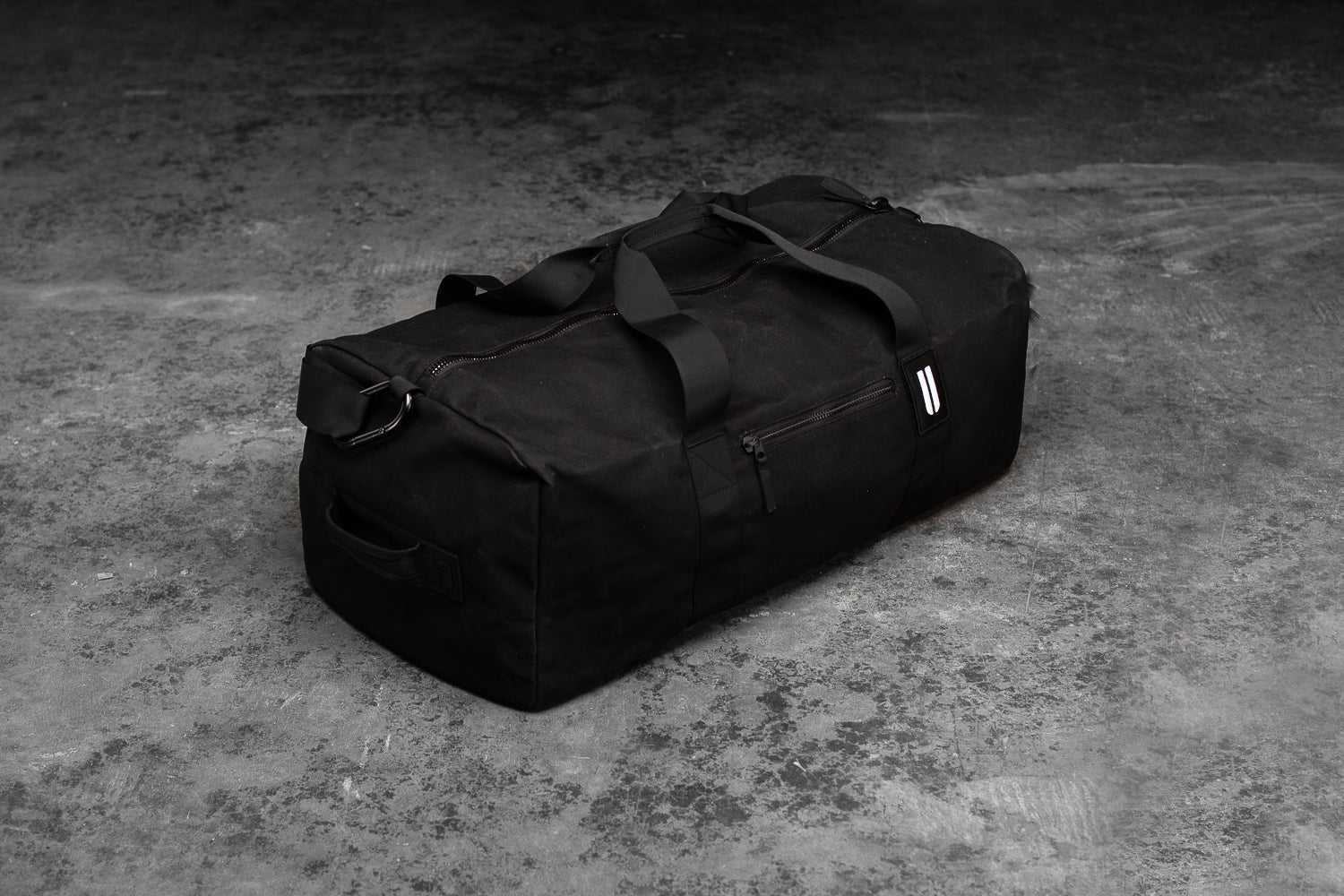 Nobull Xl Waxed Canvas Traditional Duffle Bags Black | 0514-OPNTF