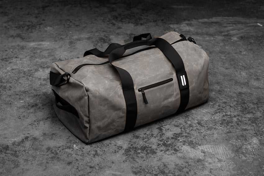 Nobull Xl Waxed Canvas Traditional Duffle Bags Grey | 2154-BILHE