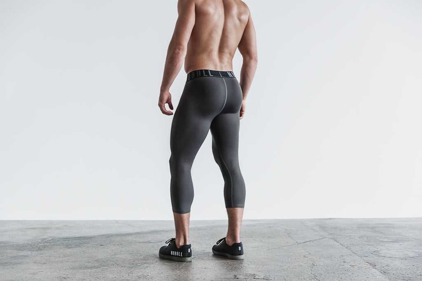 Nobull 3/4 Compression Tight Bottoms Dark Shadow | 4809-WGTCZ