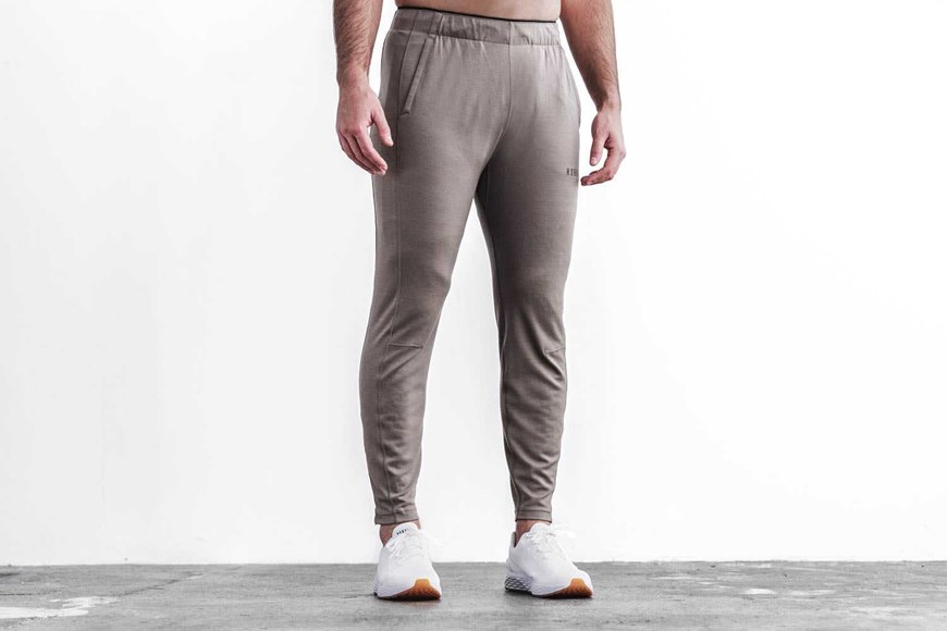 Nobull Blended Merino Wool Track Pant Bottoms Dark Fallen Rock | 8530-ODEYX