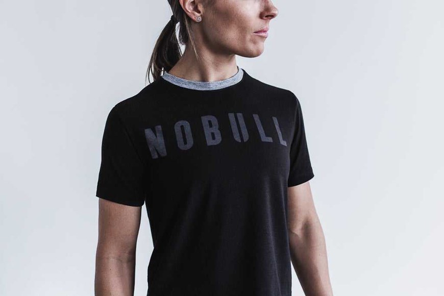 Nobull Boxy Tee Tanks & Tees Black | 3174-SXFCU