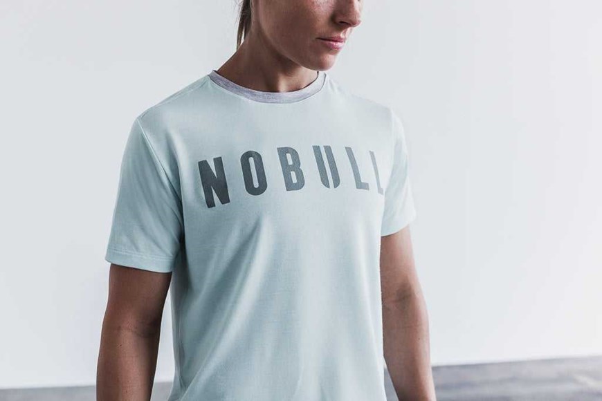 Nobull Boxy Tee Tanks & Tees Blue Glass | 4236-GKIHB