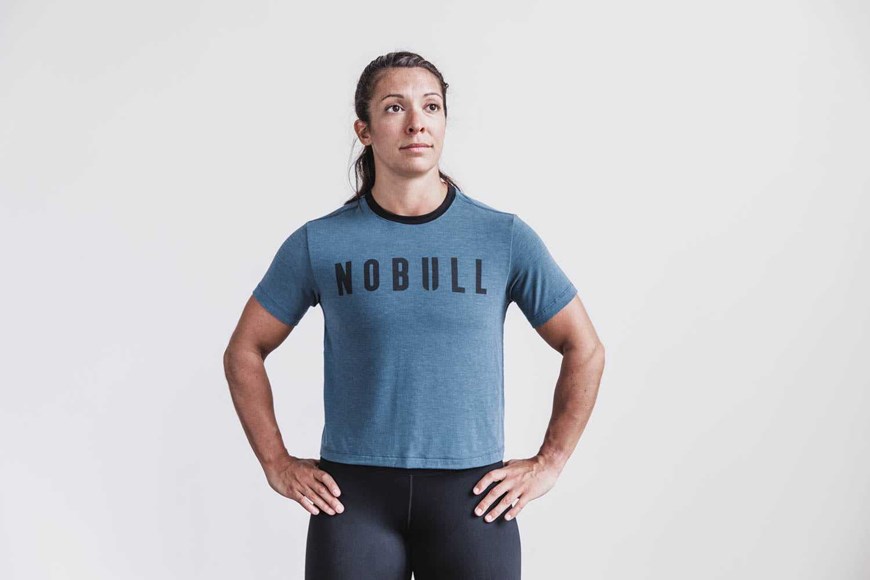 Nobull Boxy Tee Tanks & Tees Deep Teal | 3750-HNLWV