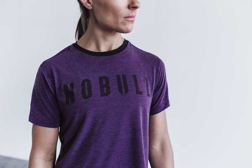 Nobull Boxy Tee Tanks & Tees Purple | 8416-DUJEX