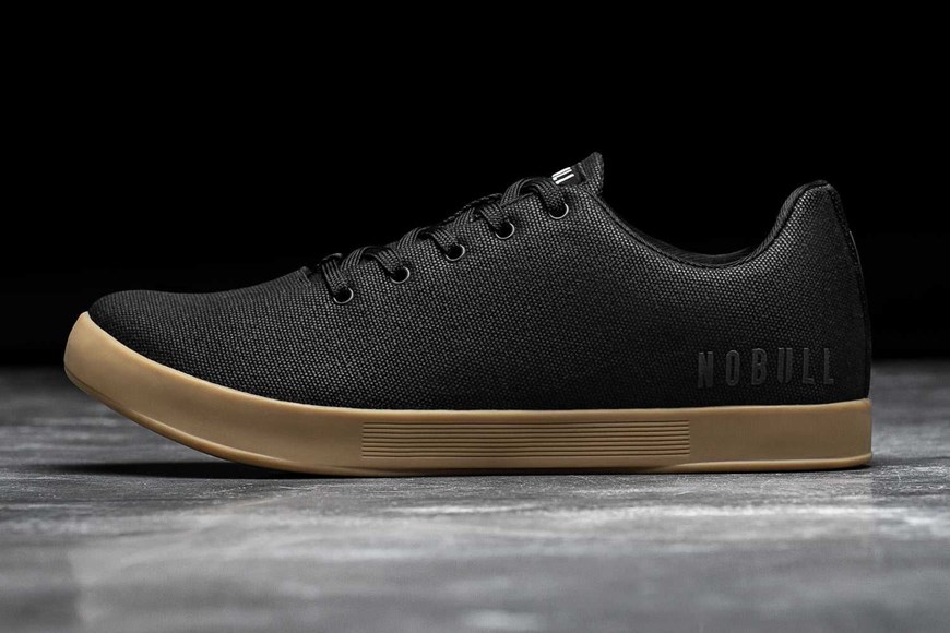 Nobull Canvas Trainer Canvas Black Gum | 0276-HOEUT