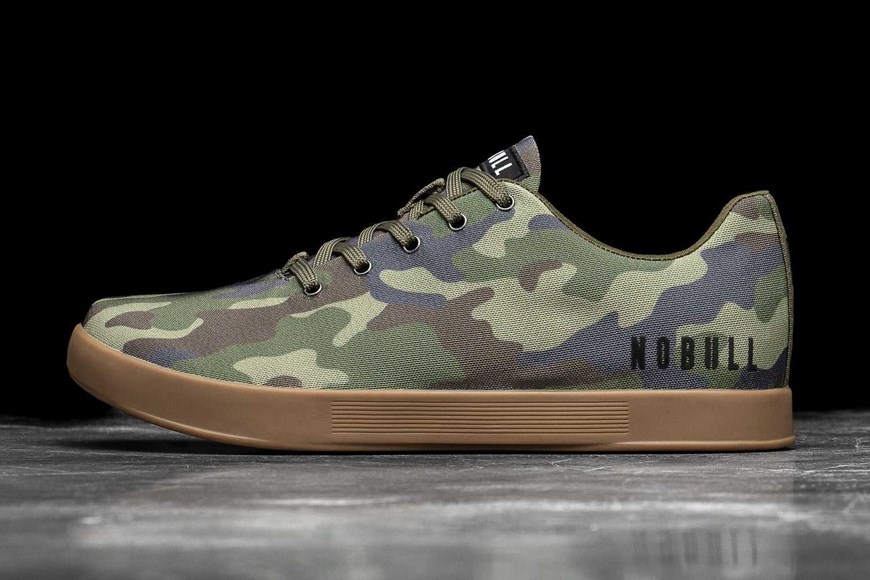 Nobull Canvas Trainer Canvas Forest Camo | 4085-KGPON