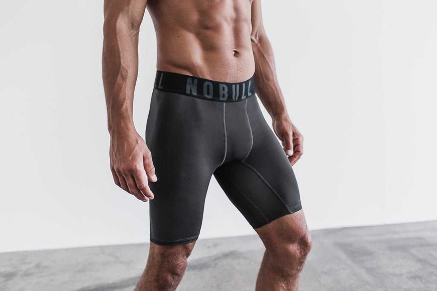 Nobull Compression Short 9 inches Bottoms Dark Shadow | 9853-KJHSA