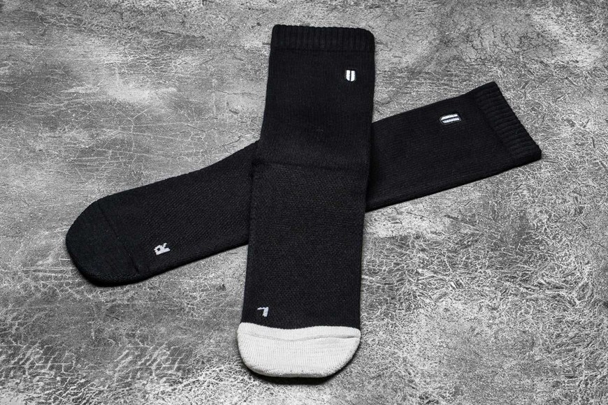 Nobull Crew Sock Socks Black Arctic | 9174-HVXWY