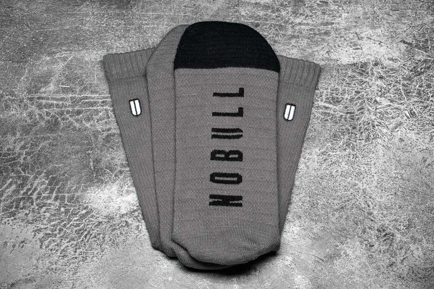 Nobull Crew Sock Socks Dark Grey Black | 7482-QOZRV