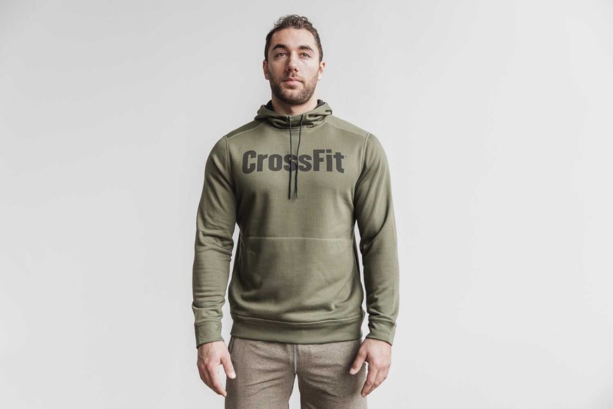 Nobull Crossfit Hoodie Outerwear Army Green | 8715-TRIEQ