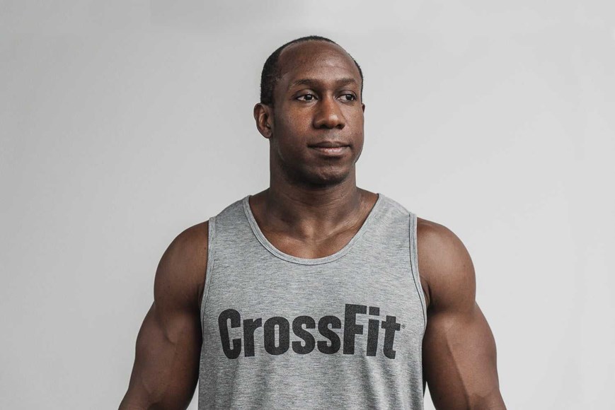 Nobull Crossfit Tank Tanks & Tees Heather Grey | 6751-ZLEYB