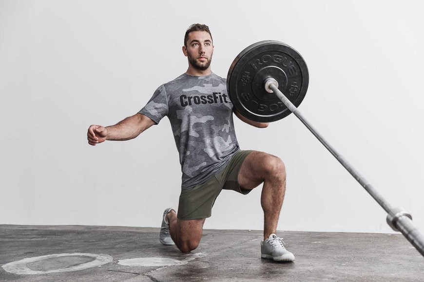 Nobull Crossfit Tee (Camo) Tanks & Tees Grey Camo | 8104-SOTFL