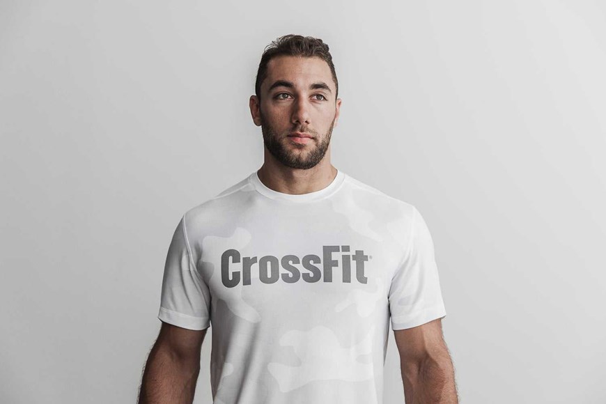 Nobull Crossfit Tee (Camo) Tanks & Tees White Camo | 9123-MTWKP