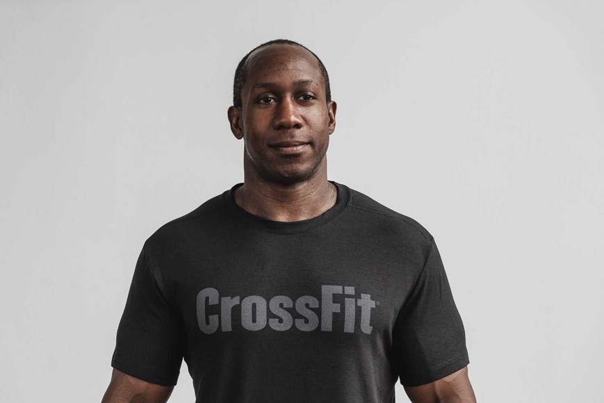 Nobull Crossfit Tee Tanks & Tees Black | 6304-GRLAV