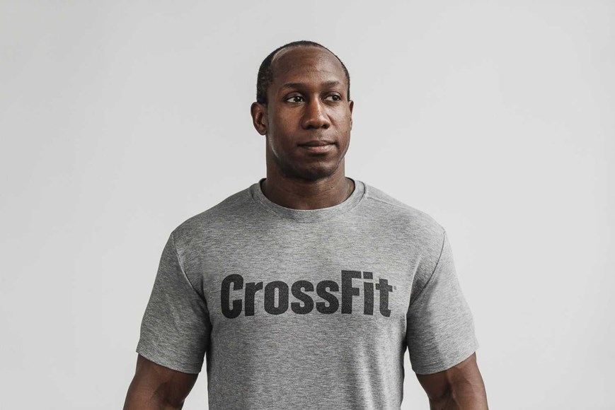 Nobull Crossfit Tee Tanks & Tees Heather Grey | 8951-ESJOT