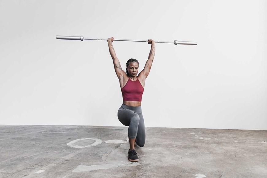 Nobull Halter Crop Tank (Ribbed) Tanks & Tees Cabernet | 9704-NPWTZ