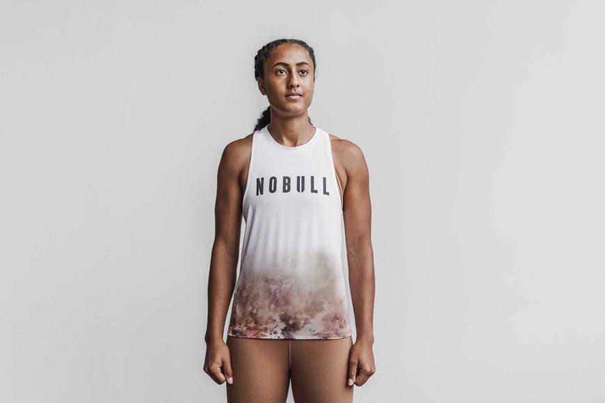 Nobull High-Neck Nobull Tank (Dip-Dye) Tanks & Tees White / Toffee Dip-Dye | 3546-VSIXE