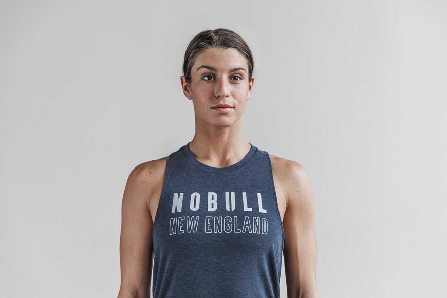 Nobull High-Neck Nobull Tank (New England) Tanks & Tees Navy | 0814-HEVGB