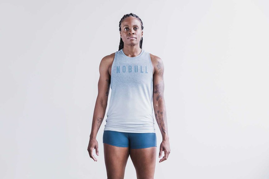 Nobull High-Neck Nobull Tank (Ombre) Tanks & Tees Ice Blue Ombre | 5842-HCSJY