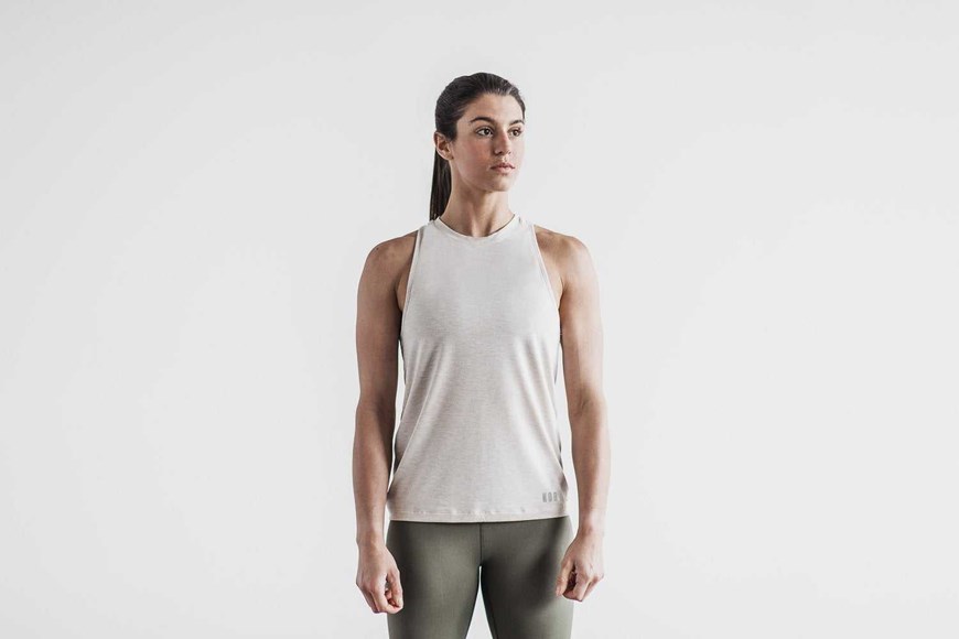 Nobull High-Neck Tank (Classic Colors) Tanks & Tees Oatmeal | 0256-GCNWZ