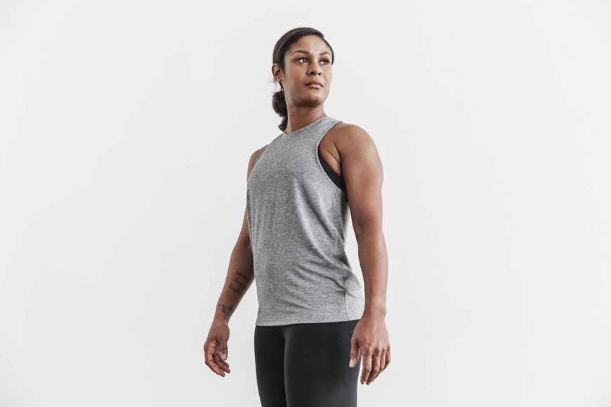 Nobull High-Neck Tank (Classic Colors) Tanks & Tees Heather Grey | 5128-AQYJD