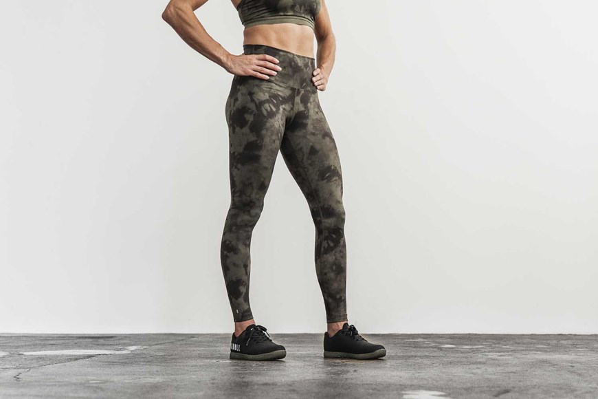 Nobull High-Rise Tight (Tie-Dye) Bottoms Army / Graphite Tie-Dye | 2385-INFMO