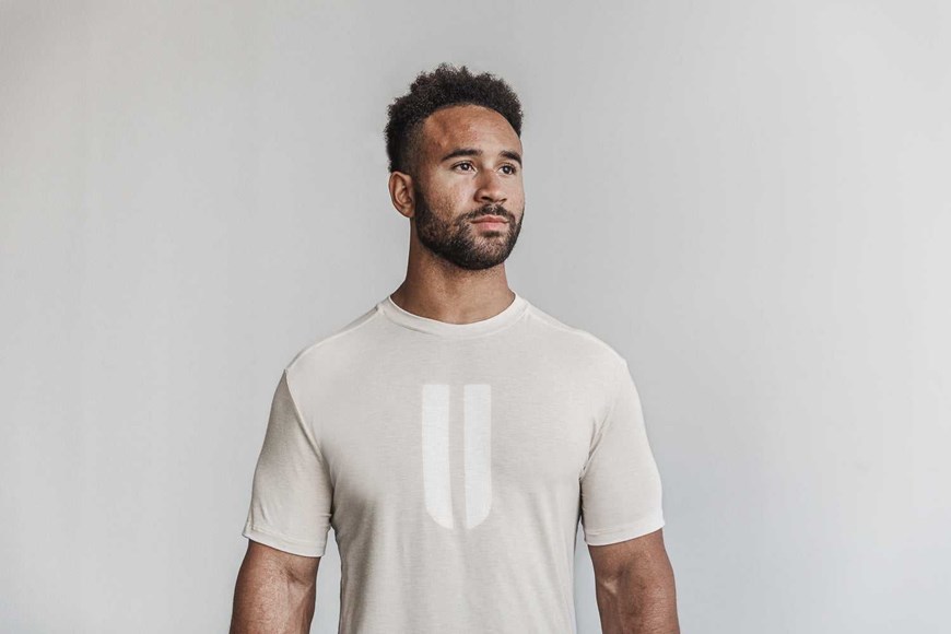 Nobull Horns Tee Tanks & Tees Oatmeal | 1678-TNEBQ