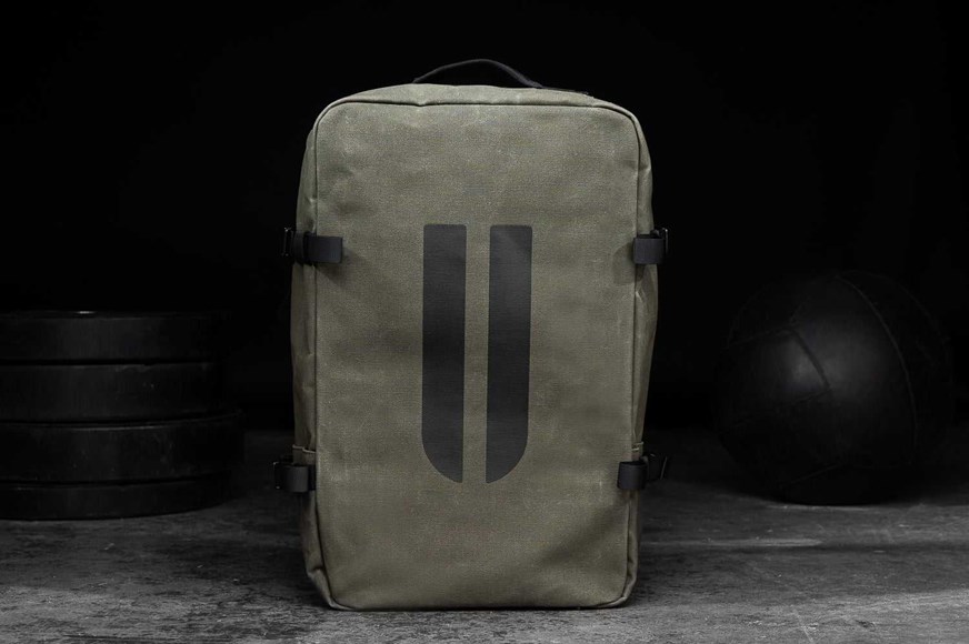 Nobull Horns Waxed Canvas Duffleback Bags Army | 0687-LNYEX