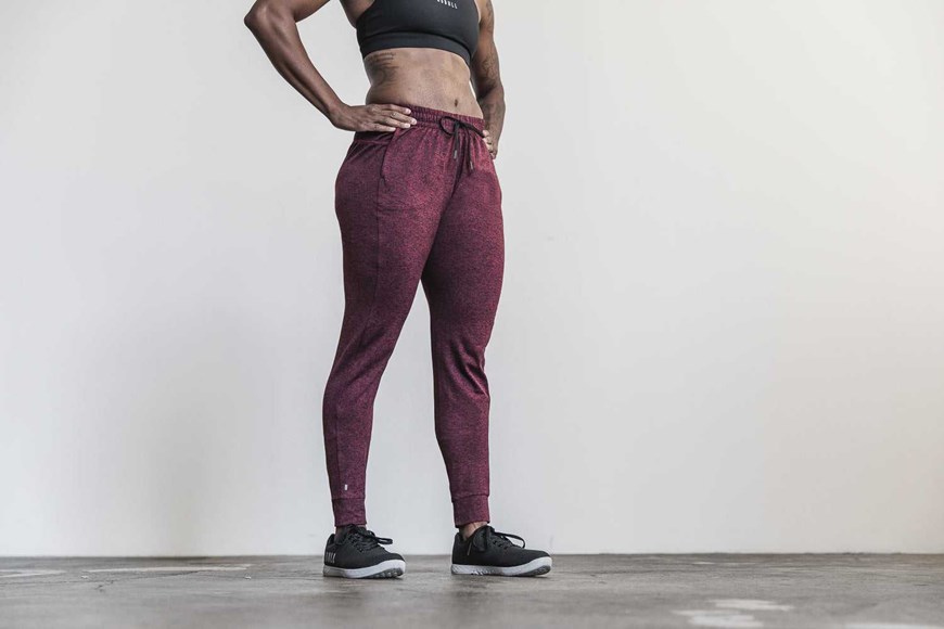 Nobull Jogger Bottoms Cabernet Heather | 7613-WQTUC