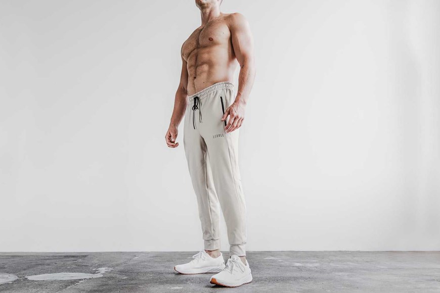 Nobull Jogger Bottoms Oatmeal | 6041-XWEGT