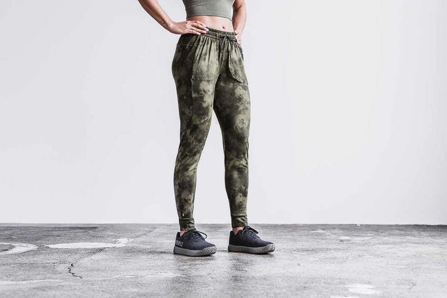 Nobull Jogger (Tie-Dye) Bottoms Army Green Tie-Dye | 8760-ZBJPL