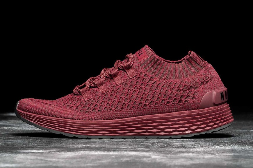 Nobull Knit Runner Knit Crimson Red | 1508-QLMDY