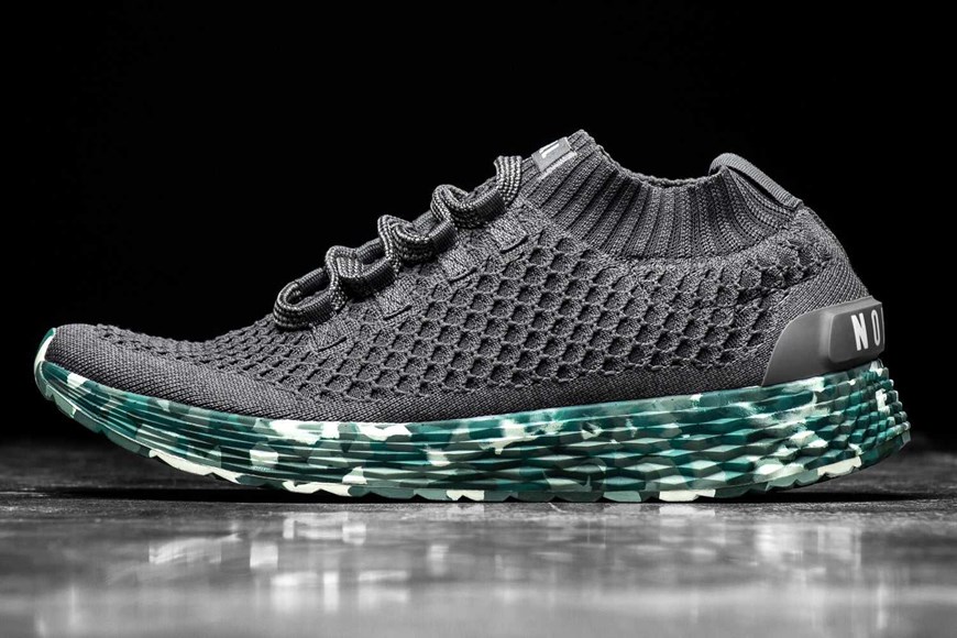 Nobull Knit Runner Knit Dark Grey Wild Tide | 3286-RZEDL