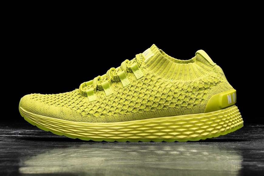 Nobull Knit Runner Knit Neon Lime Reflective | 0425-UVSXR