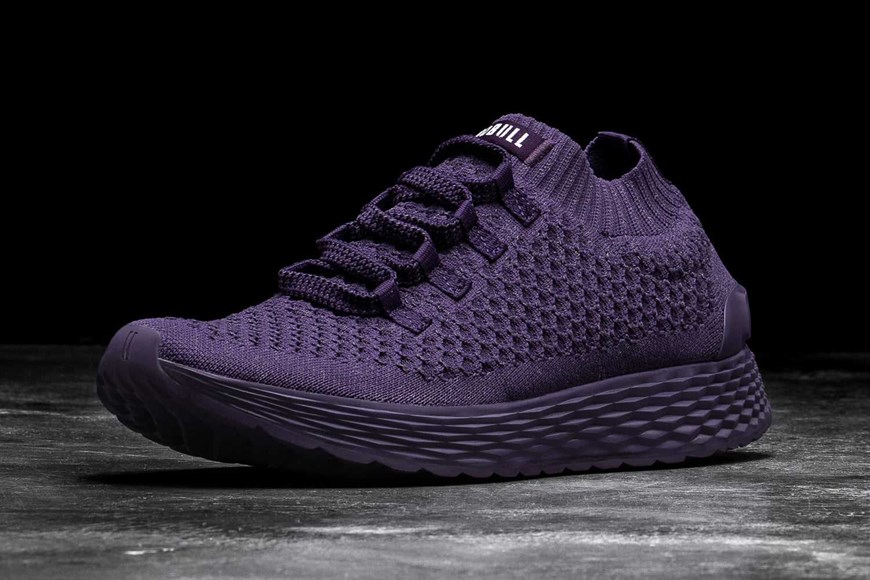 Nobull Knit Runner Knit Plum Reflective | 6231-QWORV