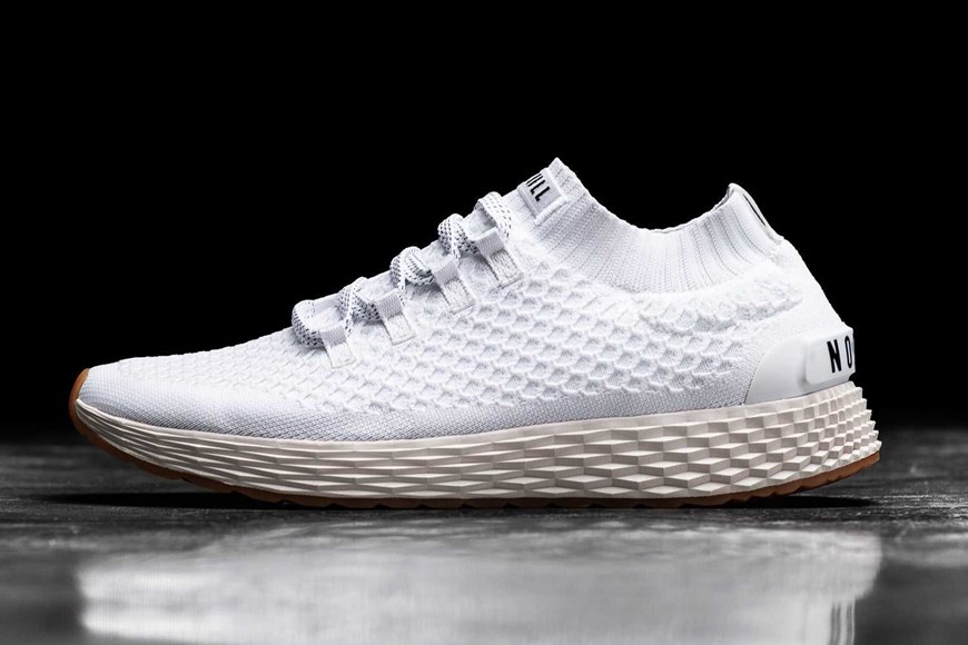 Nobull Knit Runner Knit White Ivory | 2579-RXKSG