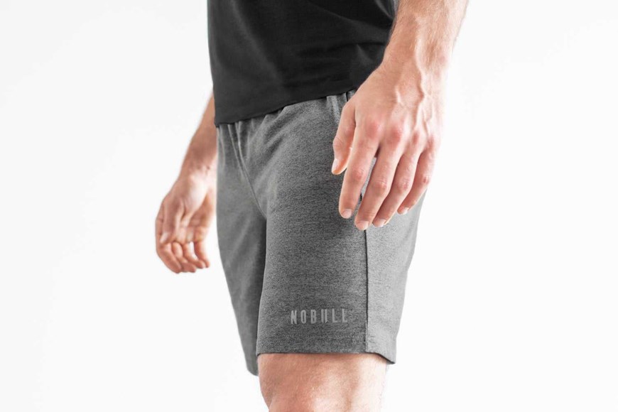 Nobull Knit Short 8.5 inches Bottoms Grey Heather | 5182-JSAUW